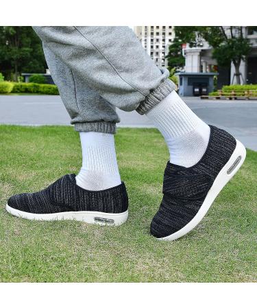 Women's Diabetic Shoes Extra Wide Width - Breathable Mesh Outdoor Walking Sneakers for Swollen Feet, Arthritis & Edema - Size 8 Wide Black - Buy Online on GoSupps.com