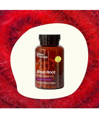 Plant Therapy Beet Root Capsules - Boost Stamina Fight Fatigue & Support Muscle Recovery | 120 Vegetarian Capsules Made in USA - Buy Online on GoSupps.com