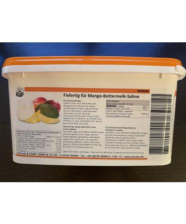 Mango-Bottermelk Kessko cream stock 900 g cream stand cream stiffener cream 0.9 kg (Mango-Bottermelk)