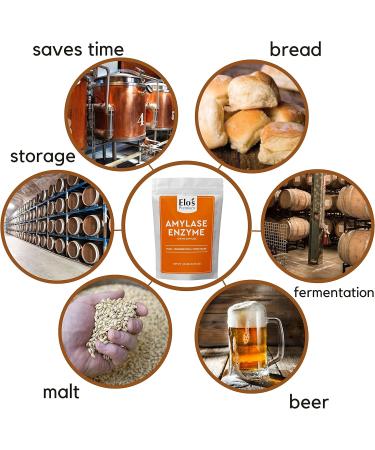 Amylase Enzyme (1lb)| Packed in Canada| 100% Food-Grade Enzyme Formula Non-GMO| Increase Fermentation Used for Homebrewing Process in Beer Making| by Elo s Premium - Buy Online on GoSupps.com