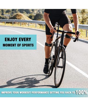 Captain Blues Patella Tendon Knee Strap 2 Pack Knee Pain Relief Support Brace Knee Braces for Women & Men Adjustable Patellar Tendon Strap for Hiking Soccer Running Basketball Jumpers Knee Tennis Tendonitis Volleyball Squats (Black) - Buy Online on GoSupps.com