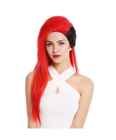 WIG ME UP - DL104-113-1B Wig women men cosplay punk emo wave long black red