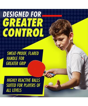 NIBIRU SPORT Ping Pong Paddles Set - Professional Table Tennis Rackets with Balls, Retractable Net, Posts, Storage Case - 4 Player Complete Set - Buy Online on GoSupps.com