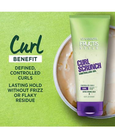 Garnier Fructis Style Curl Scrunch Controlling Gel 6.8 oz - Define Curls Frizz Control & Long-Lasting Hold | International Shipping Available - Buy Online on GoSupps.com
