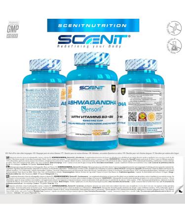 Ashwagandha Sensoril Capsules - 250mg with 10% Withanolides | High Dose Ashwagandha with Vitamin B3 & B5 | 100 Vegan Capsules for 100 Days - Optimize Stress & Wellness - Buy Online on GoSupps.com