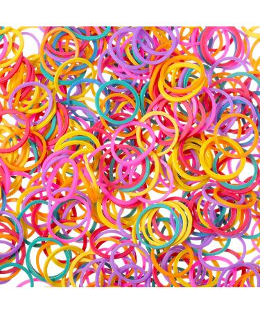1000 Mini Rubber Bands for Kids Hair Braids - Soft Elastic in Vibrant Colors - Buy Online on GoSupps.com