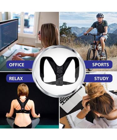 Adjustable Posture Corrector for Men & Women - Comfortable Upper Back Brace for Shoulder Support - Corrector de postura - Buy Online on GoSupps.com
