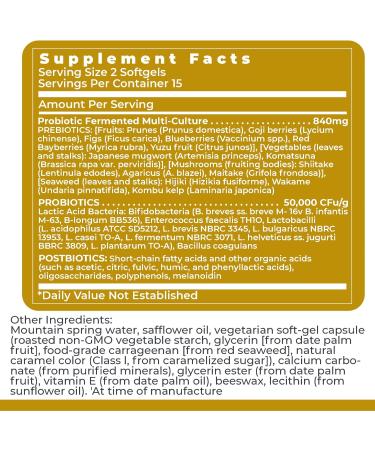 Premier Research Labs Premier Probiotic - Pre Pro Post Biotics for Women & Men Quad Biotic Quadbiotic Prebiotics Probiotics Postbiotics & Phytobiotics - 30 Vegetarian Softgel Capsules - Buy Online on GoSupps.com
