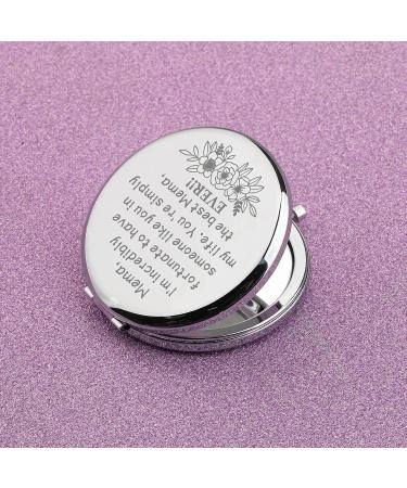 CHOORO Mema Gift for Mother's Day: Compact Makeup Mirror for Grandmother, from Granddaughter - Appreciation Gift (Best Mema-M) - Buy Online on GoSupps.com