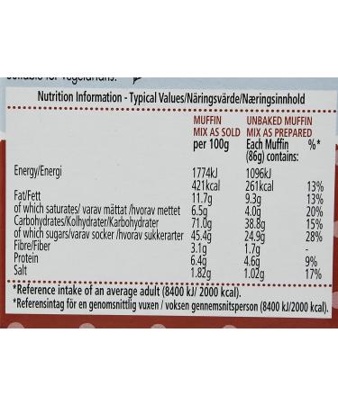 Betty Crocker Chocolate Chunk Muffin Mix 335g - Delicious and Easy to Bake - Buy Online on GoSupps.com