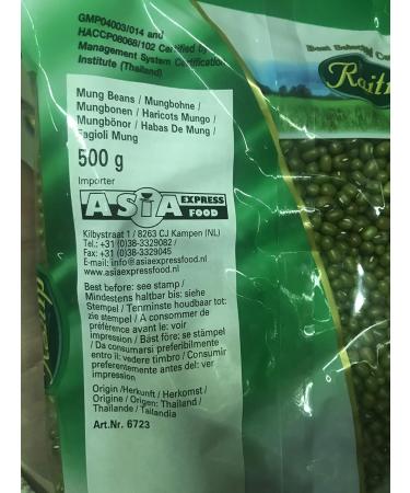 Buy Raitip Mung Beans 500g - Premium Quality Dried Pulses for Cooking - Fast International Shipping - Buy Online on GoSupps.com