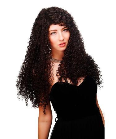 WIG ME UP - Long Dark Brown Caribbean Style Wig with Elaborate Kinks & Curls for Ladies | Latin BA-1-4 - Buy Online on GoSupps.com