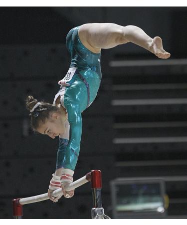 Reisport Women's Gymnastic Grips - X-Small Double Buckle Bar Grips for Uneven Bars - No Slip Fit - Special Leather for Safe and Long Lasting Grip - Ideal for Women and Girls Gymnastics Training - Buy Online on GoSupps.com