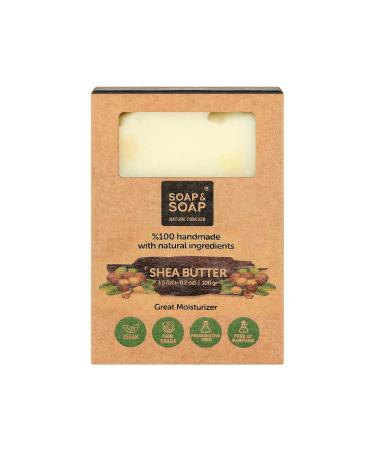 Organic Shea Butter Handmade Natural Bar Soap - Luxurious Moisturizing Soap for All Skin Types - Buy Worldwide - Buy Online on GoSupps.com