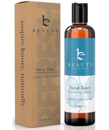 Rose Water Toner for Face - Face Toner for Women Skin Toner Rosewater Facial Toner Rose Toner Alcohol Free Witch Hazel Toner Astringent for Face Agua de Rosas Rose Water for Face Hydrating Toner 8.5 Fl Oz (Pack of 1)