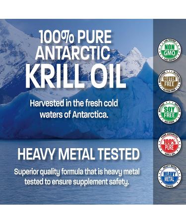 Bronson Antarctic Krill Oil 1000 mg - Omega-3  120 Softgels for Heart & Joint Health - Buy Online on GoSupps.com