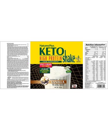 Nature's Plus Keto Slim High Protein Shake - Vanilla, 0.80 lb (363 g) | Low Carb Keto-Friendly Drink - Buy Online on GoSupps.com