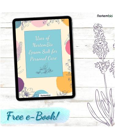 Nortembio Epsom Salt 4x1.3 kg - 100% Pure Magnesium Bathing Salt for Muscle Relaxation & Sleep | Includes E-book - Buy Online on GoSupps.com