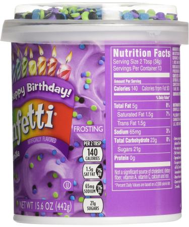 Pillsbury Funfetti Bold PURPLE VANILLA Frosting 442g - Buy Online on GoSupps.com