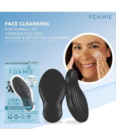 Buy Foamie Cleansing Face Bar - Too Coal To Be True | Activated Charcoal 60g | International Shipping - Buy Online on GoSupps.com