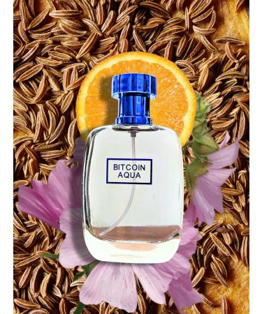 BITCOIN AQUA EAU DE PARFUM 3.4 Fl. Oz. 100 Mle. Citrus fragrance for men. - Buy Online on GoSupps.com