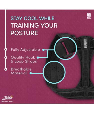 Modetro Sports Back Brace Posture Corrector - Small Upper Back Support for Men and Women - Shoulder and Spine Support - Nude, S (Pack of 1) - Buy Online on GoSupps.com