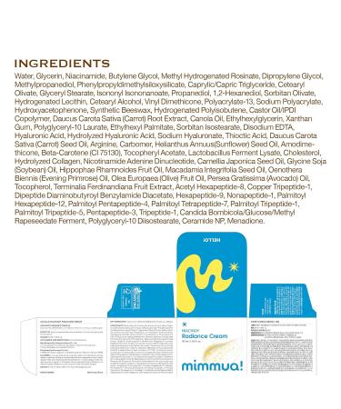 mimmua! NIACINDY Radiance Capsule Cream | Liposomal NAD + 10% Niacinamide +Thioctic Acid | Dark Spot Remover & Anti-Aging Moisturizer | Korean Clinical Formula for Radiant Skin | 50ml / 1.59 FL OZ - Buy Online on GoSupps.com
