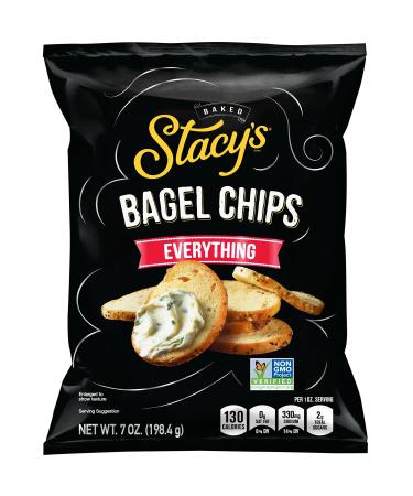 Stacy's Everything Flavored Bagel Chips, 7 Ounce Bag Everything Flavored,Everything Bagel
