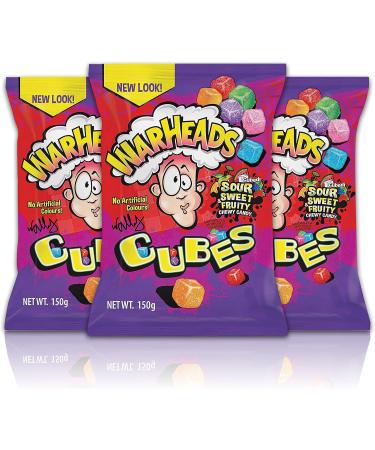 Warheads Chewy Cubes 5 oz (Pack of 3) by Warheads - Buy Online on GoSupps.com