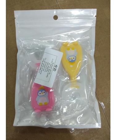 Children's U-Shaped Toothbrush - All-Round Manual Silicone Brush in Pink & Yellow | Ideal for Whole Mouth Cleaning - Buy Online on GoSupps.com