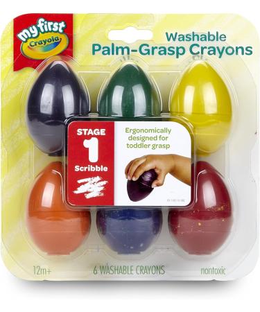 My First Crayola Palm-Grip Crayons - 6 Count Toddler-Friendly Art Tools - Buy Online on GoSupps.com