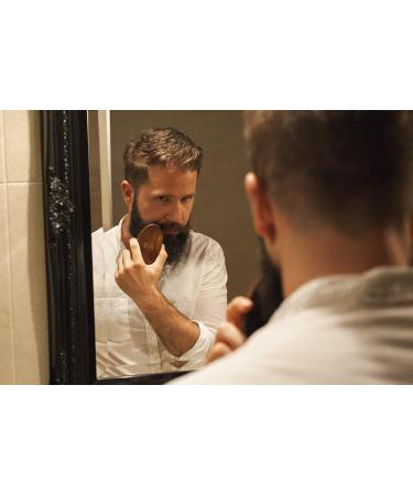 NaturalBeard Original Barbershop Bartbrush | Walnut Wood & Wild Boar Hair for Beard Care | Perfect for Oil Balm & Wax - Buy Online on GoSupps.com