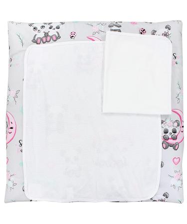 Tuptam baby diaper pad incl. 2 terry notes attach color: pandas with umbrella size: 70 x 70 cm pandas with umbrella 70 x 70 cm