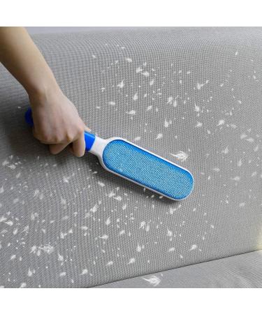 Alihoo Double-Sided Brush Hair Remover & Pet Brush - Self-Cleaning Base for Furniture & Carpet - Large & Travel Size - Blue - Buy Online on GoSupps.com