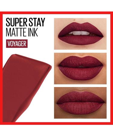 Maybelline Super Stay Matte Ink Liquid Lipstick - Voyager Deep Red 0.17 Fl Oz (Pack of 1) - Buy Online on GoSupps.com