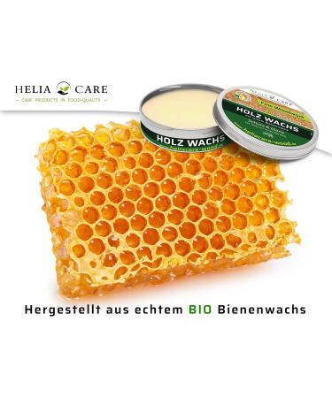 HeliaCARE Premium Organic Wood & Furniture Wax with Food-Grade Beeswax | 300ml - Ultimate Furniture Care for Woodworkers - Buy Online on GoSupps.com