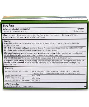 Aurohealth Allergy Relief Cetirizine Hydrochloride 10mg Tablets - 100 Count - Buy Online on GoSupps.com