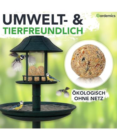 Gardemics Meisenkn del for Wild Birds | 100 Premium Bird Dumplings | 9 kg All-Year Feed for Garden Biodiversity - Buy Online on GoSupps.com