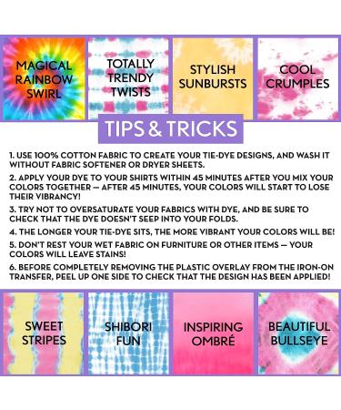 Just My Style Pretty Pastel Tie Dye Kit | 18 Projects, 8 Pastel Colors | Horizon Group USA - Buy Online on GoSupps.com