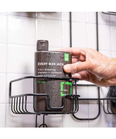 Every Man Jack 2-in-1 Thickening Shampoo + Conditioner - Coconut, Aloe, Tea Tree Oil - Twin Pack - Buy Online on GoSupps.com
