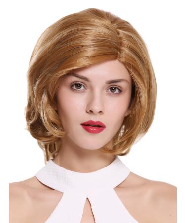 WIG ME UP - DW-2550A-MT-26L+22T wig women's wig partial monofilament parting short wavy blonde mix highlighted