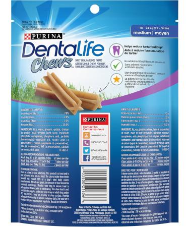 DentaLife Chews Dog Treats for Medium Breed Dogs - 248 g Pouch (1 Pack) 248 g (Pack of 1) - Buy Online on GoSupps.com