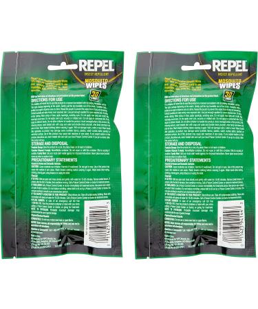 Repel 94100 Sportsmen 30% Deet Mosquito Repellent Wipes - 40 Count (2 Packs of 20) - Buy Online on GoSupps.com