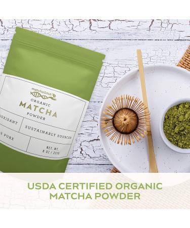 Organic Culinary Grade Matcha Green Tea Powder - High Antioxidants (8 oz) - USDA Certified - Pack of 1 - Buy Online on GoSupps.com