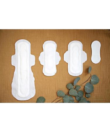 Organic Cotton Extra Long Overnight Pads - 56 Count Total - Buy Online on GoSupps.com