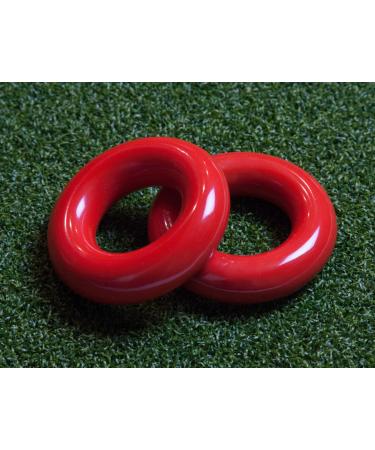 Murray Sporting Goods Golf Swing Weight Ring (2-Pack) | Red Golf Club Swing Trainer Rings - Weighted Golf Donut Accessory Good for Golf Practice, Training or Warm Up