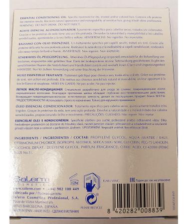 Salerm 21 Essential Conditioning Oil - Pack of 4 Applications - Buy Online on GoSupps.com