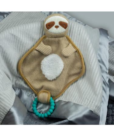 Mary Meyer Knitted Nursery Lovey with Silicone Teether - 10 Sloth - Buy Online on GoSupps.com