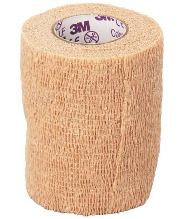 3M Health Care 2083 Coban LF Latex Free Self-Adherent Wrap with Hand Tear  3 x 5 yd.