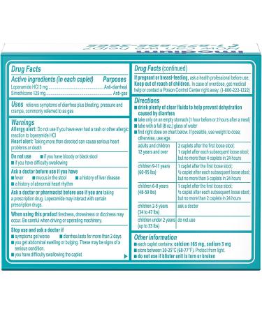 Imodium Multi-Symptom Caplets - 18 ct - Diarrhea Relief with Gas, Bloating, & Cramps - Buy Online on GoSupps.com